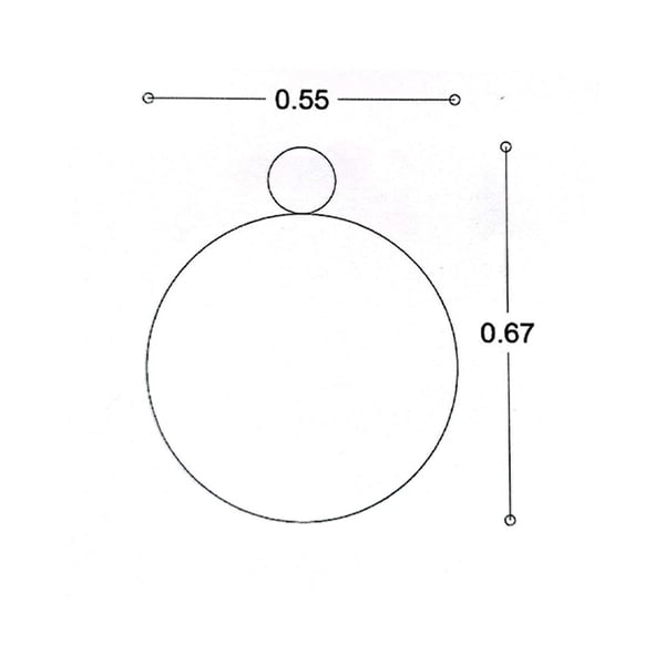 Καθρέπτης Iron Link Black Ø55 cm 